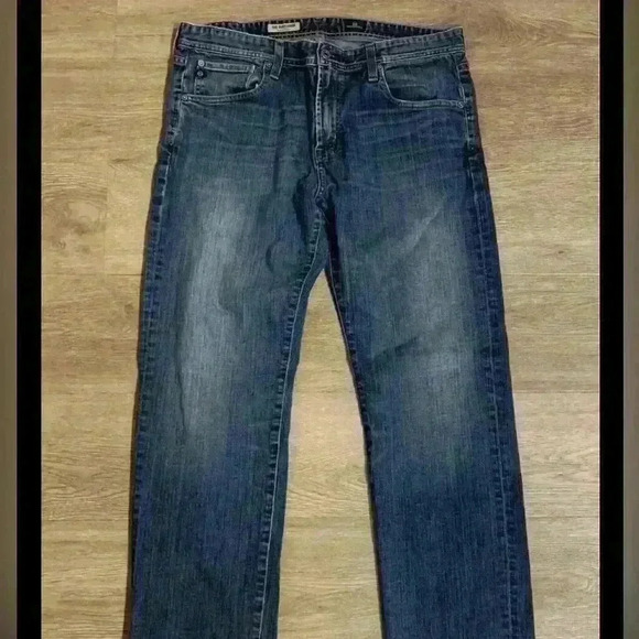 AG Adriano Goldschmied The Protege Mens Size 33/34 Straight Leg Jeans Blue USA - Picture 1 of 4